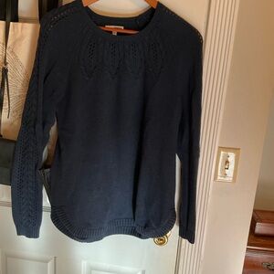 Sonoma Women's Dark Blue Crew Neck Sweater